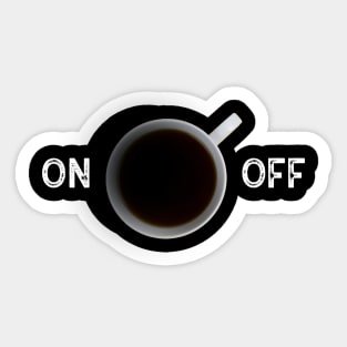 Power On After Cup Of Coffee Sticker